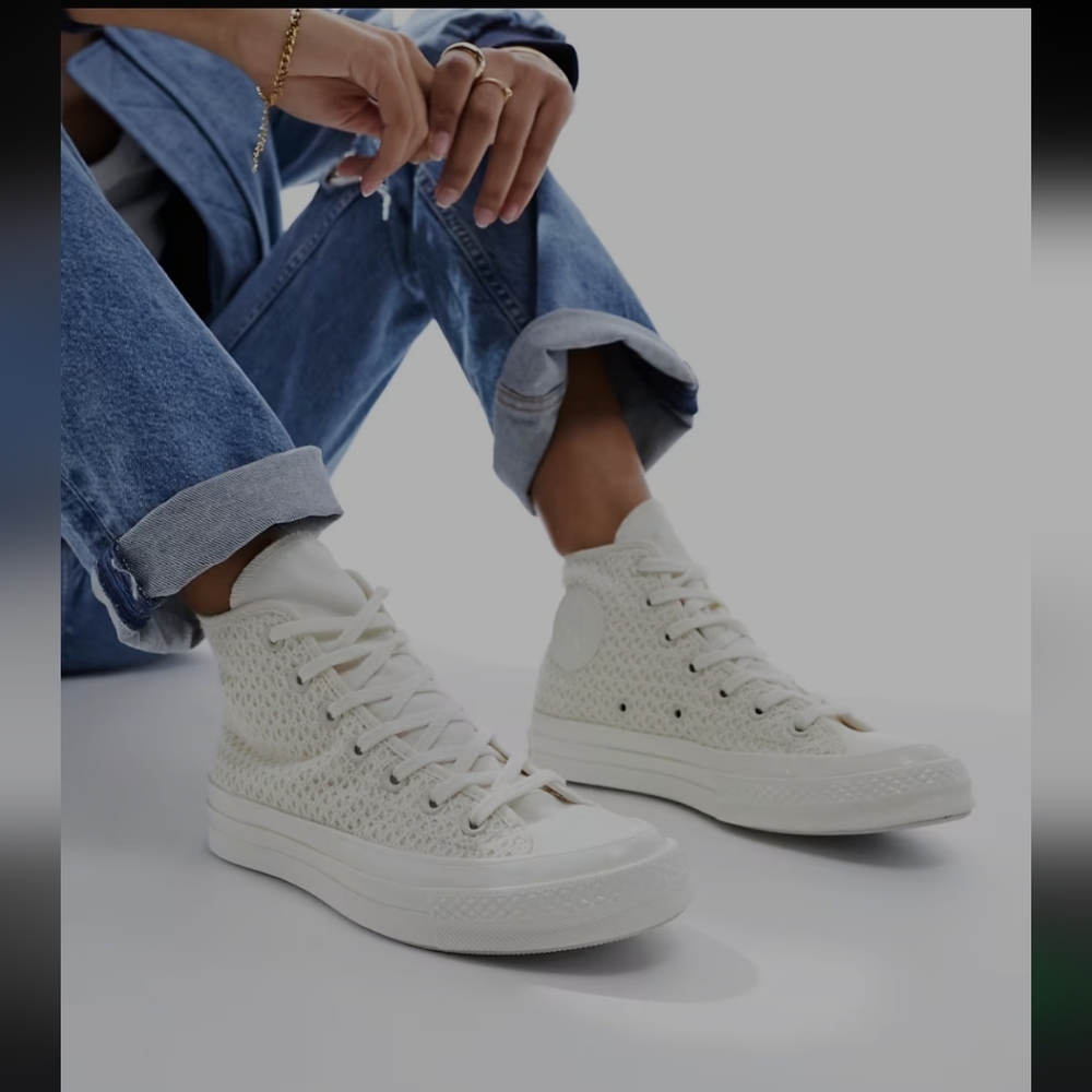 Converse Chuck Taylor All Star 70 High Top  Color Egret/lilac Daze W 9.5 M 7.5
